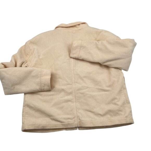 Womens Beige Corduroy Jacket Oversized Style Size S Bagatelle Collection - Picture 6 of 6
